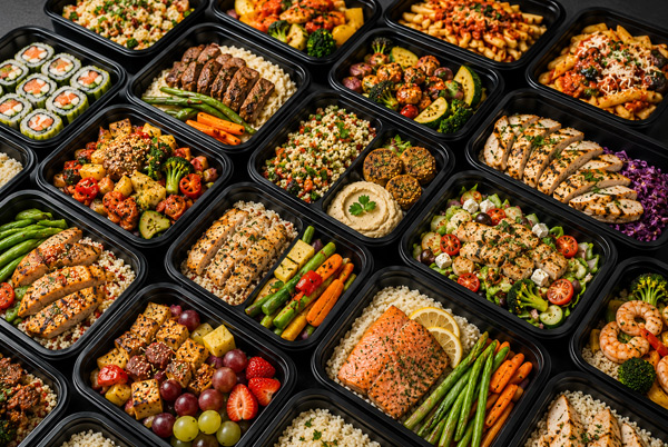 Individually packaged office meals