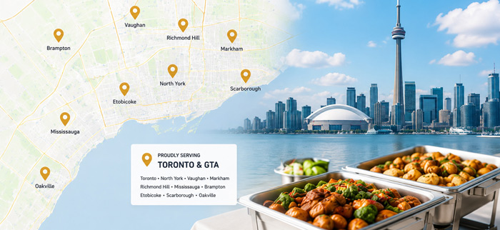 Toronto and GTA service area map concept